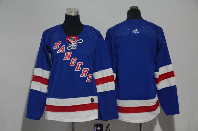 Customized Youth New York Rangers Any Name & Number Blue Adidas Jersey